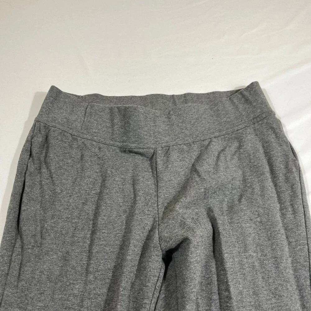 Lands End Leggings Women S/T Gray Starfish Slim Fit Stretch Cotton Blend Pant
